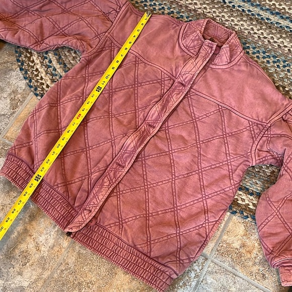 Free People Juno Quilted Oversized Slouchy Bomber Jacket Size Small NWT - Picture 12 of 13